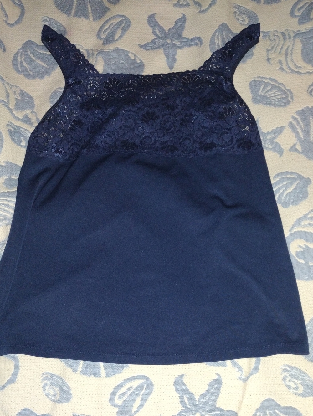 Cabernet Navy Lace Yoke Camisole
